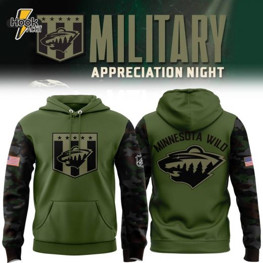 Special Military Apreciation NHL Minnesota Wild Hoodie