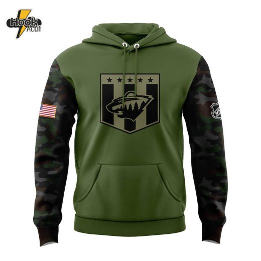 Special Military Apreciation NHL Minnesota Wild Hoodie