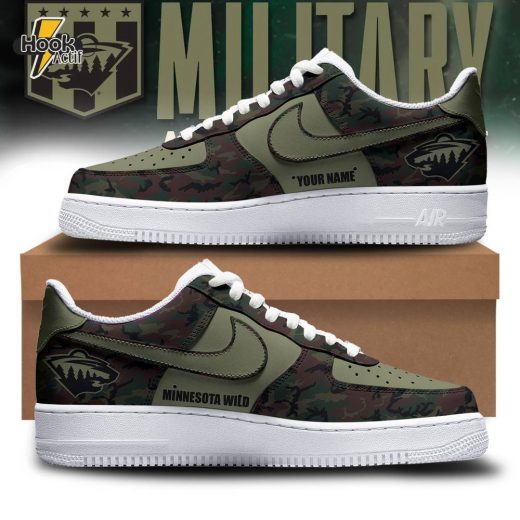 Special Military Apreciation NHL Minnesota Wild Sneakers