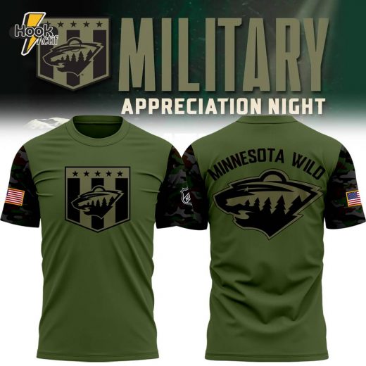 Special Military Apreciation NHL Minnesota Wild Tee