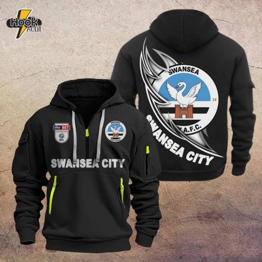 Swansea City DMHT1106 Zip Hoodie – Swansea Fan Apparel