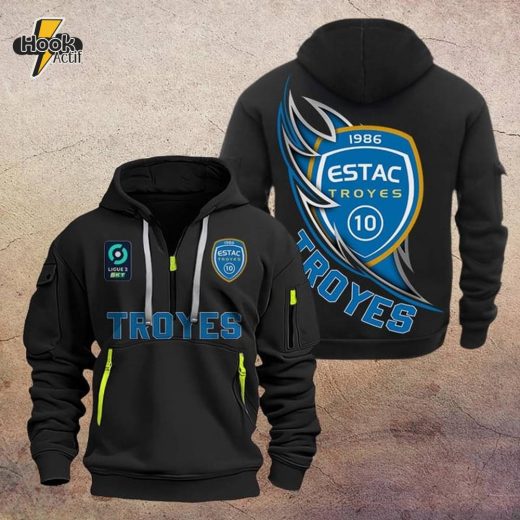 Troyes DMHT1222 Zip Hoodie – ESTAC Troyes Football Apparel