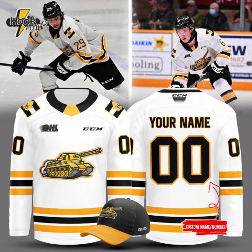 White Gold North Bay Battalion New 2024 Jersey