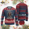 Patriotic Santa Bald Eagle USA Flag Ugly Christmas Sweater for American Pride