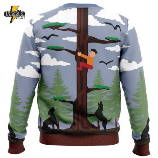 Jake Park Happy Ending Dead by Daylight Christmas Sweater Fun and Festive Design