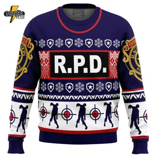 Leon Kennedy Bad Things Dead by Daylight Christmas Sweater Perfect for Gamers