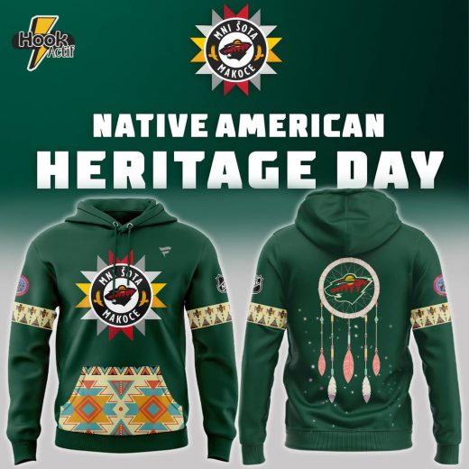 Limited Edition 2024 Native American Heritage NHL Minnesota Wild Hoodie