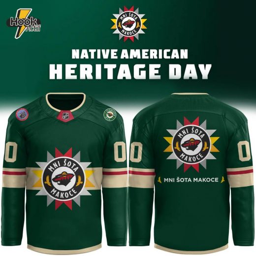 Limited Edition 2024 Native American Heritage NHL Minnesota Wild Jersey