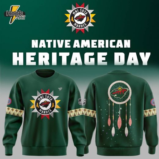 Limited Edition 2024 Native American Heritage NHL Minnesota Wild Sweatshirt