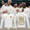 White/Gold Boston Celtics 2024 NBA Finals Champions Banner Collection Authentic Showtime Jacket