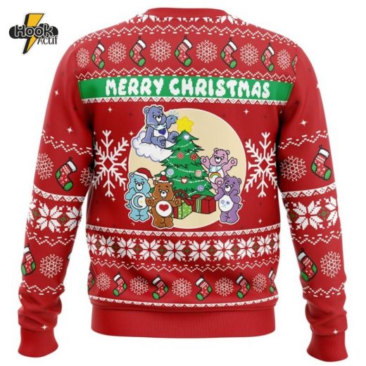 Merry Christmas Faux This Care Bears Christmas Sweater Cute Winter Apparel