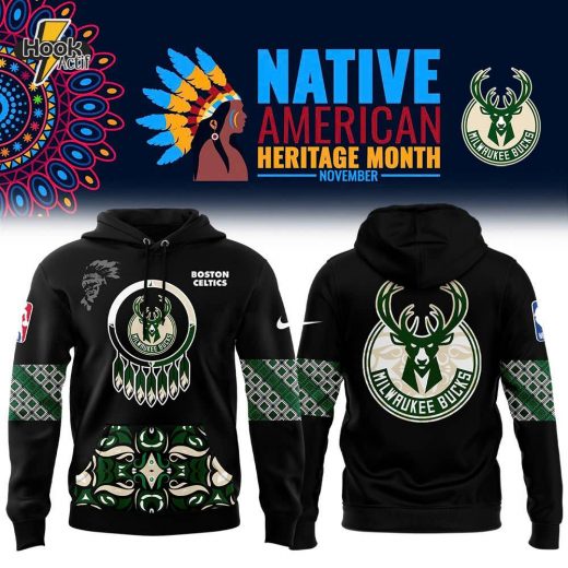 Milwaukee Bucks NBA 2024 Native American Heritage Month Premium Limited Hoodie