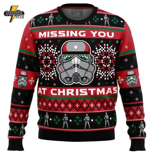 Missing You At Christmas Stormtrooper Star Wars Christmas Sweater Galactic Gift Idea