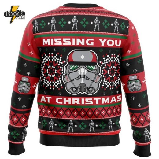 Missing You At Christmas Stormtrooper Star Wars Christmas Sweater Galactic Gift Idea