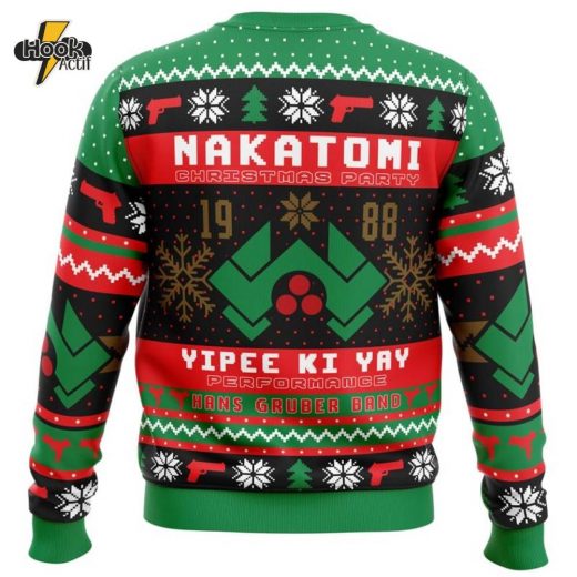 Nakatomi Christmas Party 1988 Die Hard Christmas Sweater Iconic Holiday Style