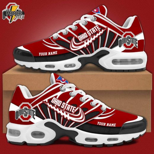 Ohio State Football Personalized Air Max Plus Sneakers V2