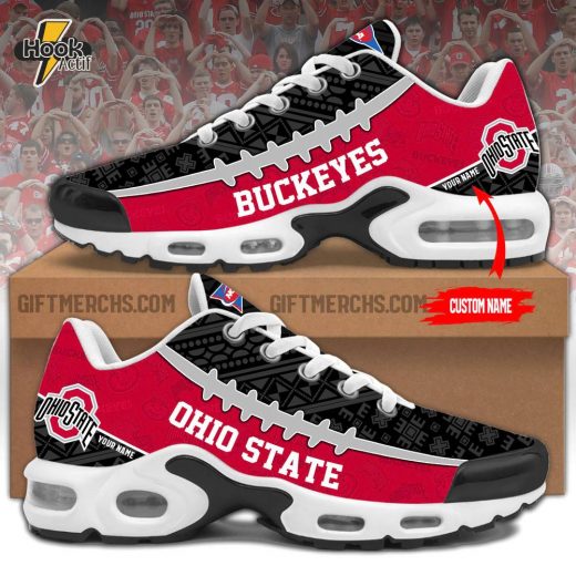 Ohio State Football Personalized Air Max Plus Sneakers V4