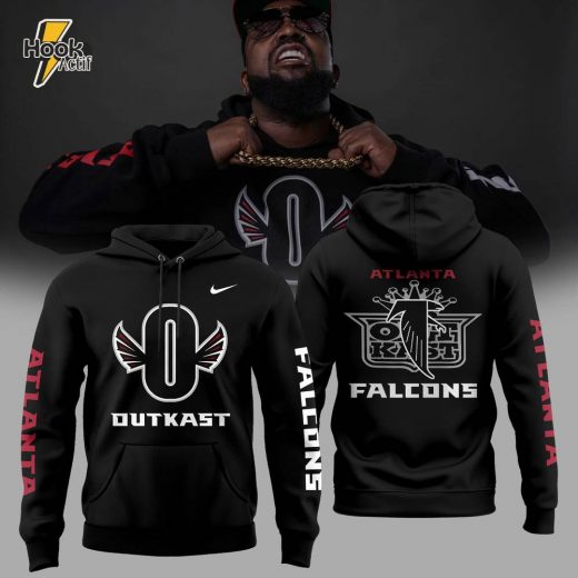 Outkast Limited Edition Black Hoodie Atlanta Falcons Special 2024 Release