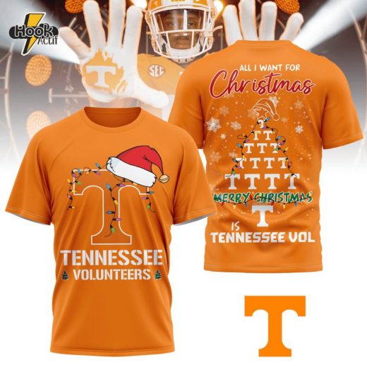 PREMIUM All I Want for Christmas Tennessee Volunteers 3D Shirt TD HPH