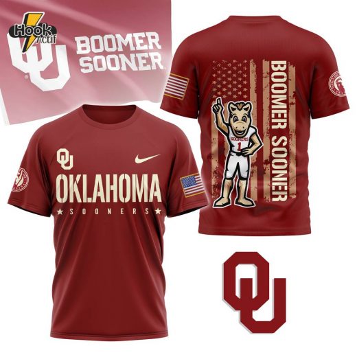 PREMIUM Oklahoma Sooners 3D Shirt Boomer Sooner Team Apparel