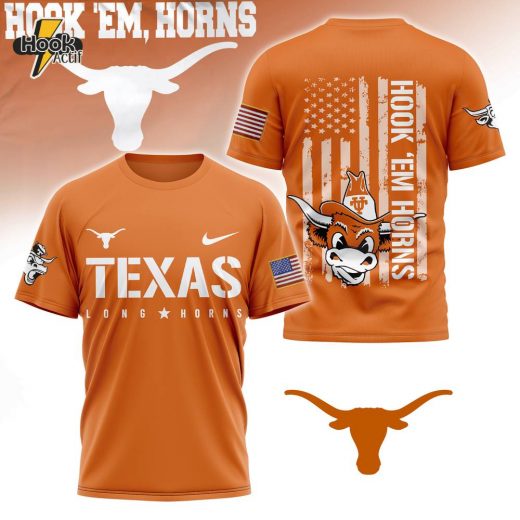 PREMIUM Texas Longhorns 3D Shirt Hook ‘Em Horns Edition