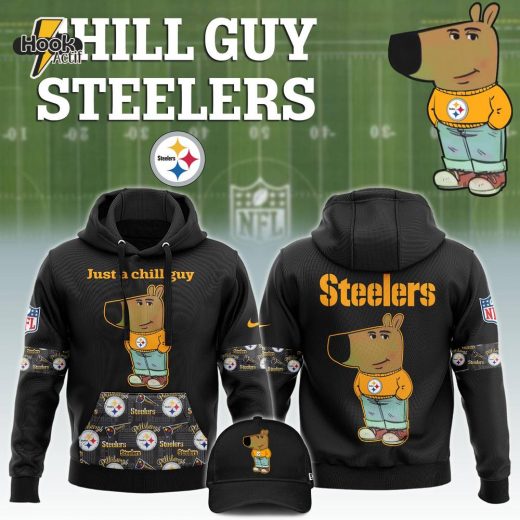 Pittsburgh Steelers NFL x Chill Guy Hoodie Limited Edition 2024