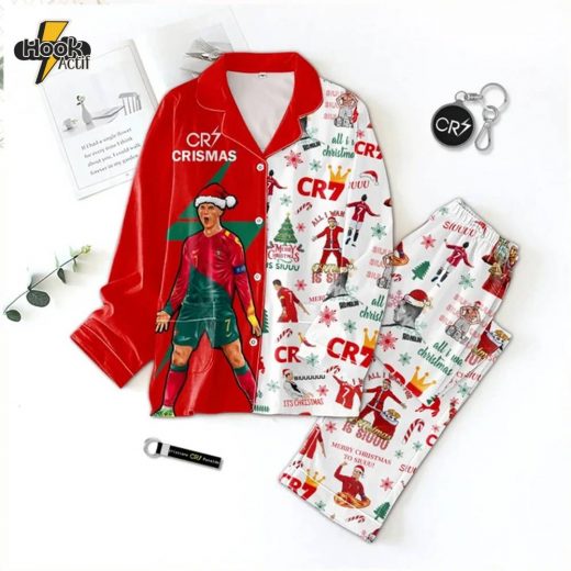 Premium Ronaldo SS Button Pajamas Set NTY Inspired Nightwear