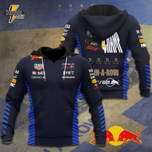 Red Bull Racing F1 Max Verstappen 3D Hoodie