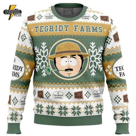 Tegridy Farms South Park Christmas Sweater Funny Winter Holiday Apparel