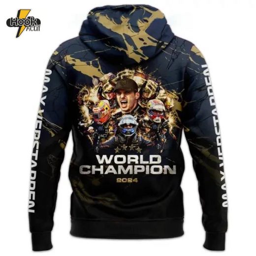 World Champion 2024 Premium Max Verstappen Hoodie Exclusive Collection