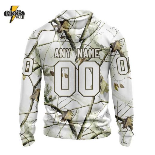 Boston Bruins NHL Hoodie – White Winter Hunting Camo Design (ST2303)