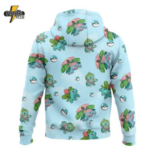 Bulbasaur Pokemon Hoodie – Grass Type Anime Style