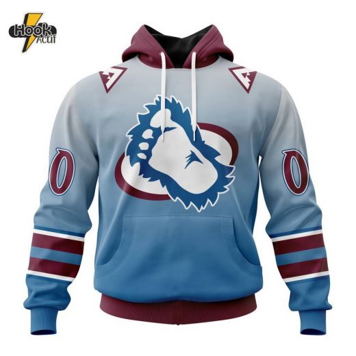 Colorado Avalanche NHL Hoodie – Retro Gradient Design (ST2202)