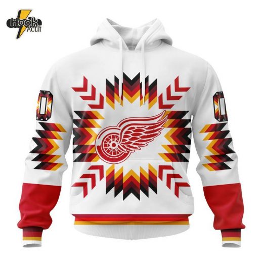 Detroit Red Wings NHL Hoodie – Native Pattern Special Design (ST2302)