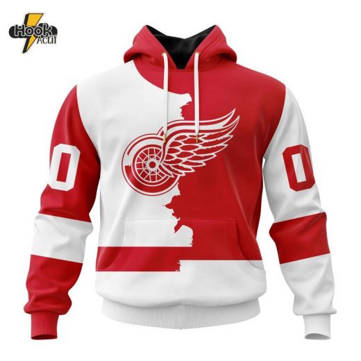 Detroit Red Wings NHL Hoodie – Personalized 2023 Home Mix Away Kits