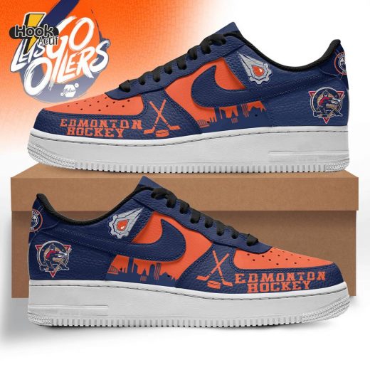 Edmonton Oilers AF1 Sneaker – Hockey Pride Design