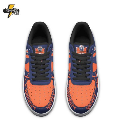 Edmonton Oilers AF1 Sneaker – Hockey Pride Design