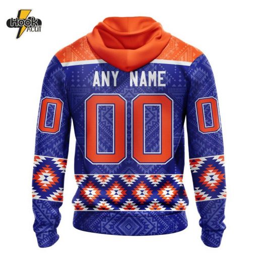 Edmonton Oilers NHL Hoodie – Native Pattern Special Design (ST2303)