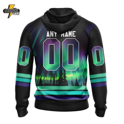 Edmonton Oilers NHL Hoodie – Northern Lights Special Design (ST2301)