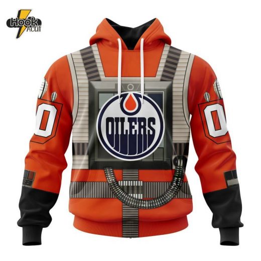 Edmonton Oilers NHL Hoodie – Star Wars Rebel Pilot Design (ST2201)