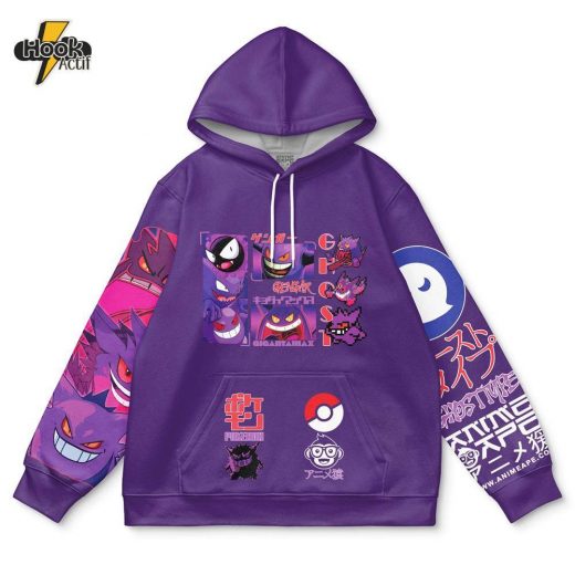 Gengar V5 Hoodie – Pokemon Anime Edition