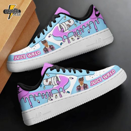 Juice WRLD Tribute AF1 Sneaker – Rap Icon Design