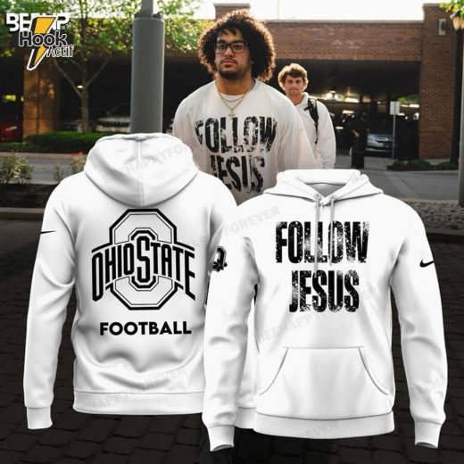 Limited Edition JESUS WON – OHIO STATE Football Hoodie (White) 2024 – Follow Jesus