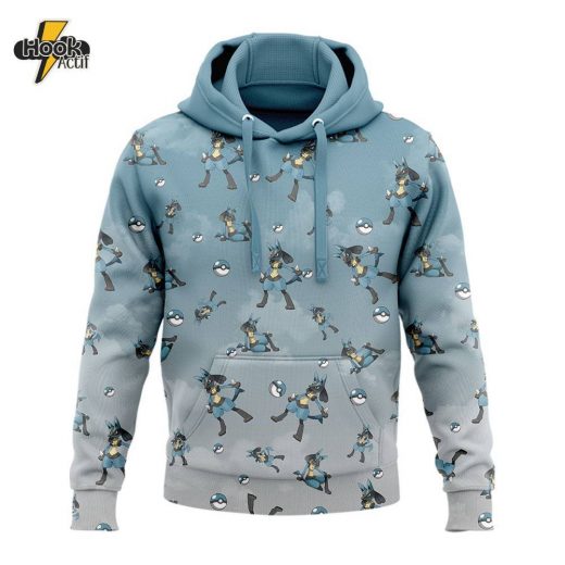 Lucario Pokemon Hoodie – Fighting Type Anime Design