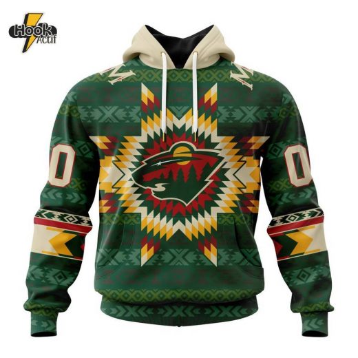 Minnesota Wild NHL Hoodie – Native Pattern Special Design (ST2303)