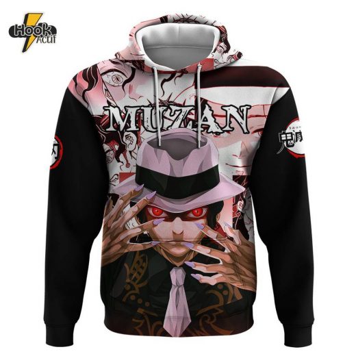 Muzan Kibutsuji Demon Slayer Hoodie – Anime Mix Manga Style