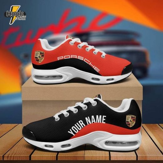 Porsche Air Max Plus Sport Sneakers Red Design