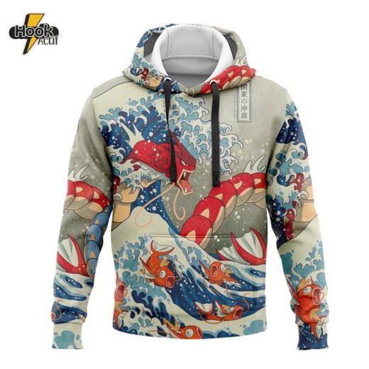 Red Gyarados Pokemon Hoodie (Anime Design)