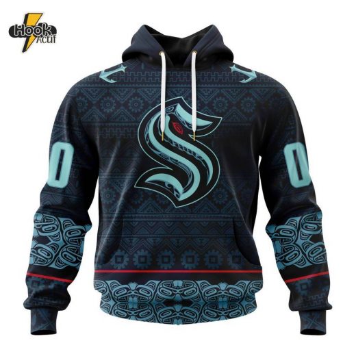 Seattle Kraken NHL Hoodie – Native Pattern Special Design (ST2303)