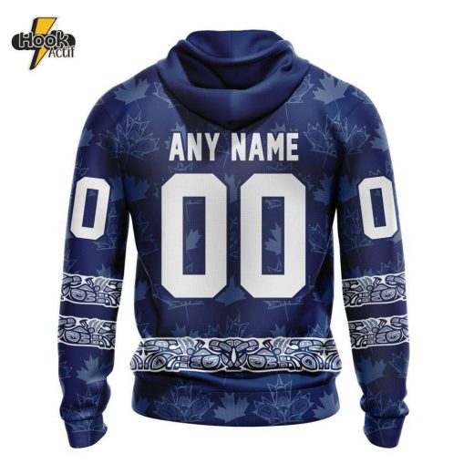 Toronto Maple Leafs NHL Hoodie – Personalized Native Pattern Design (ST2303)